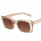 Vintage Rectangle Sunglasses Women Leopard Ladies Sun Glasses Retro Novelty Designer Travel Eyewear UV400