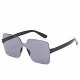 One-piece Frameless Sunglasses Women Wholesale Fashion Color Sun GlassesCandy-colored Glasses