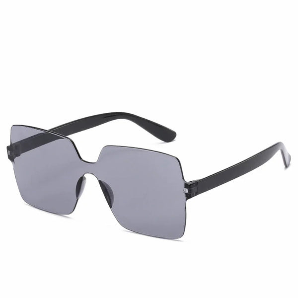 One-piece Frameless Sunglasses Women Wholesale Fashion Color Sun GlassesCandy-colored Glasses