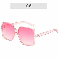 Luxury Square Sunglasses Women Novelty Designer Retro Frame Big Sun Glasses Female Vintage Gradient Male Oculos Feminino