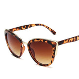 Vintage Cat Eye Sunglasses Women Fashion Novelty Designer Sunglasses Female Sexy Leopard Cateyes Black Gradient Oculos De Sol