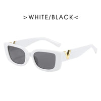 Fashion Cat Eye Sunglasses Luxury V Sun Glasses for Ladies Classic Rectangle Driving Eyewear UV400