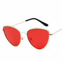 Sexy Small Vintage Cat Eye Sunglasses Women Vintage Red Black Sun Glasses Female Ladies Cateyes Sunglass Retro Glasses