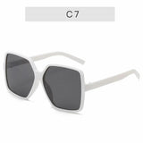 Luxury Square Sunglasses Women Novelty Designer Retro Frame Big Sun Glasses Female Vintage Gradient Male Oculos Feminino