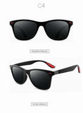 Novelty Fashion Square Ladies Polarizing Sunglasses UV400 Men's Glasses Classic Retro Novelty Design Driving Sunglasses