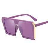 Trend Big Box Square Sunglasses Women's Novelty Designer Retro Sunglasses Female Sunglasses Female Male Universal