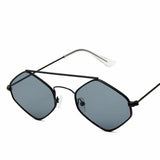 PolygonalSunglasses Women Driving Sun Glasses Men Clear Color Summer Accessories