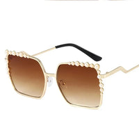 Oversized Square Sun Glasses Ladies Novelty Luxury Pearl Sunglasses Women Novelty Designer Fashion Shades Big Square