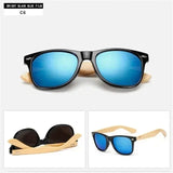 Wood Sunglasses Men Women Square Bamboo Women for Women Men Mirror Sun Glasses retro de sol masculino Handmade