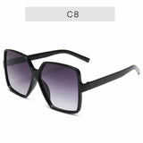 Luxury Square Sunglasses Women Novelty Designer Retro Frame Big Sun Glasses Female Vintage Gradient Male Oculos Feminino