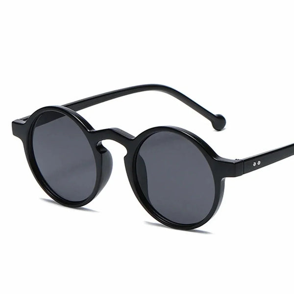 Retro Round Sunglasses Women Novelty Designer Classic Vintage Small Frame Sun Glasses Ladies Black Driving Eyewear Korean Style