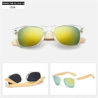 Wood Sunglasses Men Women Square Bamboo Women for Women Men Mirror Sun Glasses retro de sol masculino Handmade