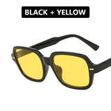 Small Oval Sunglasses Women Men Luxury Novelty Designer Vintage Sunglass Female Male Black Yellow Sun Glasses UV400