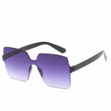 One-piece Frameless Sunglasses Women Wholesale Fashion Color Sun GlassesCandy-colored Glasses