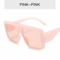 Noveltyest Design Big Frame Oversized Sunglasses Women Luxury Novelty Large Flat Top Sun Glasses Trendy Square Gradient Shades