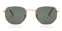 Ray Ban Sunglasses Ray Ban RB3548N Hexagonal Metal Flat Lenses Polarized 00158 471469