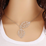 Hollow Metal Leaves Dangling Long Statement Drop Earrings for Women Bijoux