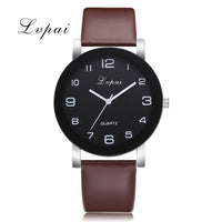 Watch Women Leather Black Quartz Wrist Watches Ladies Clock