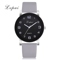 Watch Women Leather Black Quartz Wrist Watches Ladies Clock