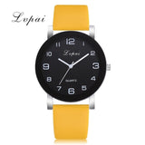 Watch Women Leather Black Quartz Wrist Watches Ladies Clock