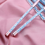 7 Pcs Unicorn Glitter Makeup Brushes Set Diamond Crystal Handle Powder Foundation Eyebrow Eyeliner Face MakeUp Brush Set