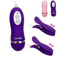Nipple Vibrator 10 Frequency Nipple Clamps Breast Massage Stimulator for Women Masturbation Adult Games