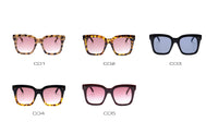 Black Clear Oversized Square Sunglasses Women Gradient Classic Sun Glasses Female Big Square