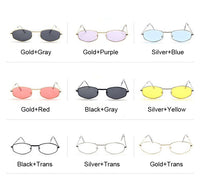 Small Frame Rectangle Sunglasses Women Mirror Metal Sun Glasses Female Vintage