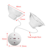 Nipple Vibrator Vibrating Breast Stimulator Massager Pump Nipple Sucker Pump Cups 10 Modes Lick Tongue for Woman