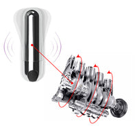Mini Bullet Vibrator G-spot Massager Waterproof USB Rechargeable Vibrators 10 Speed Strong Vibration for Women