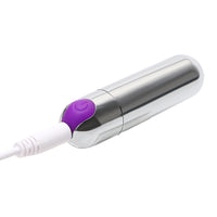Mini Bullet Vibrator G-spot Massager Waterproof USB Rechargeable Vibrators 10 Speed Strong Vibration for Women
