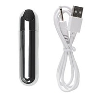 Mini Bullet Vibrator G-spot Massager Waterproof USB Rechargeable Vibrators 10 Speed Strong Vibration for Women