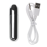 Mini Bullet Vibrator G-spot Massager Waterproof USB Rechargeable Vibrators 10 Speed Strong Vibration for Women