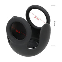 Delay Ejaculation Vibrators Double Cock Ring Scrotal Binding Ring Penis Ring Testicle Bondage 10 Speed
