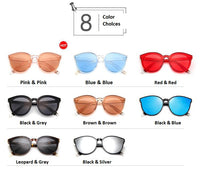 Women Sunglasses Cat Eye Shades Sun Glasses Integrated Eyewear Candy Color UV400