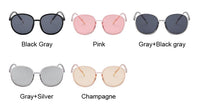 Round Sunglasses Women Transparent Female Sun Glasses Female