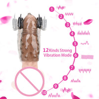 Penis Vibrators 12 Speed Cock Trainer Glans Massage Delay Ejaculation Male Masturbator for Men