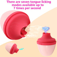 Tongue Vibrator Nipple Massager Masturbation Creative Apple Clitoris stimulation for Women Erotic