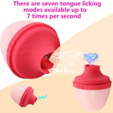 Tongue Vibrator Nipple Massager Masturbation Creative Apple Clitoris stimulation for Women Erotic