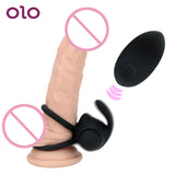 OLO Vibrating Penis Rings 10 Frequency Cock Rings Wireless Remote Control Sex Toys for Men Clitoris Stimulate Delay Ejaculation