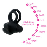 OLO Vibrating Penis Rings 10 Frequency Cock Rings Wireless Remote Control Sex Toys for Men Clitoris Stimulate Delay Ejaculation