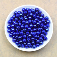 100pcs/bag With Hole ABS Imitation Pearl Beads 4/6/8/10/12MM Round Plastic Acrylic Spacer Bead for DIY Jewelry Making Findings