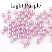 100pcs/bag With Hole ABS Imitation Pearl Beads 4/6/8/10/12MM Round Plastic Acrylic Spacer Bead for DIY Jewelry Making Findings