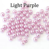 100pcs/bag With Hole ABS Imitation Pearl Beads 4/6/8/10/12MM Round Plastic Acrylic Spacer Bead for DIY Jewelry Making Findings