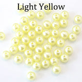 100pcs/bag With Hole ABS Imitation Pearl Beads 4/6/8/10/12MM Round Plastic Acrylic Spacer Bead for DIY Jewelry Making Findings