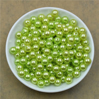 100pcs/bag With Hole ABS Imitation Pearl Beads 4/6/8/10/12MM Round Plastic Acrylic Spacer Bead for DIY Jewelry Making Findings