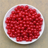 100pcs/bag With Hole ABS Imitation Pearl Beads 4/6/8/10/12MM Round Plastic Acrylic Spacer Bead for DIY Jewelry Making Findings