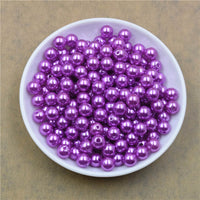 100pcs/bag With Hole ABS Imitation Pearl Beads 4/6/8/10/12MM Round Plastic Acrylic Spacer Bead for DIY Jewelry Making Findings