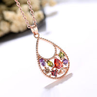 Flower Jewelry Sets for Women Wedding with Cubic Zircon Girlfriend Gift