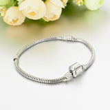 Style Silver\Gold Color Charm Bracelets Adjustable Snake Chain Bracelets for Women Lobster